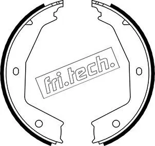 Handler.Part Brake shoe set, parking brake fri.tech. 1079194 1