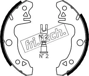 Handler.Part Brake shoe set fri.tech. 1088205 1