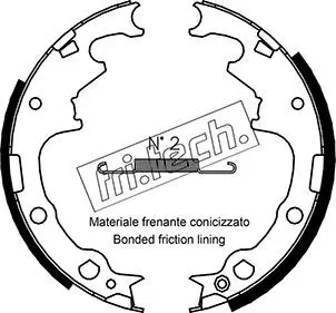 Handler.Part Brake shoe set fri.tech. 1088221 1