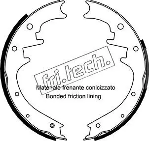 Handler.Part Brake shoe set fri.tech. 1088233 1