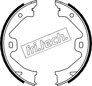 Handler.Part Brake shoe set, parking brake fri.tech. 1092307 1