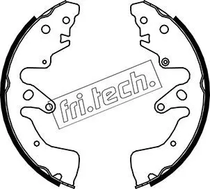 Handler.Part Brake shoe set fri.tech. 1111251 1