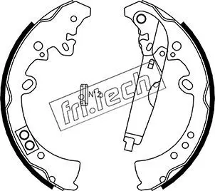 Handler.Part Brake shoe set fri.tech. 1115317 1