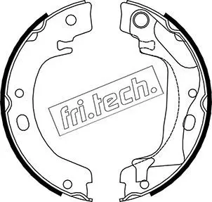 Handler.Part Brake shoe set, parking brake fri.tech. 1115318 1