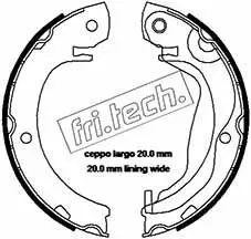 Handler.Part Brake shoe set, parking brake fri.tech. 1115325 1