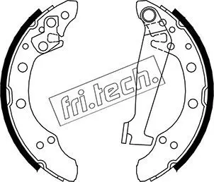 Handler.Part Brake shoe set fri.tech. 1124284 1