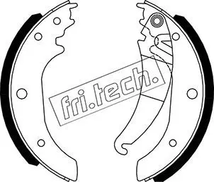 Handler.Part Brake shoe set fri.tech. 1034126 1