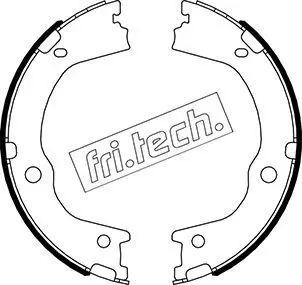 Handler.Part Brake shoe set, parking brake fri.tech. 1046227 1