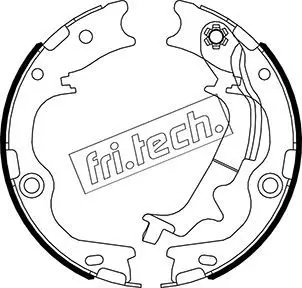 Handler.Part Brake shoe set, parking brake fri.tech. 1046231 1