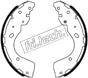 Handler.Part Brake shoe set fri.tech. 1067203 1