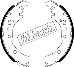 Handler.Part Brake shoe set fri.tech. 1110341 1