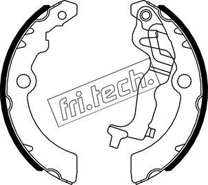 Handler.Part Brake shoe set fri.tech. 1111252 1