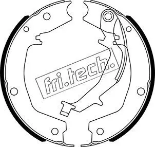 Handler.Part Brake shoe set, parking brake fri.tech. 1049172 1