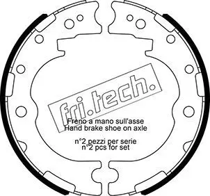 Handler.Part Brake shoe set, parking brake fri.tech. 1115332 1