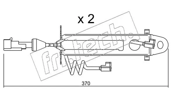 Handler.Part Warning contact, brake pad wear fri.tech. SU168K 1