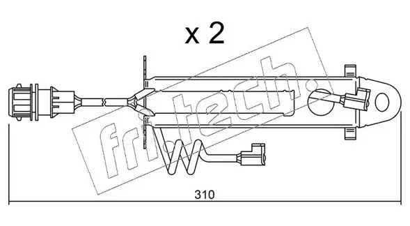 Handler.Part Warning contact, brake pad wear fri.tech. SU178K 1