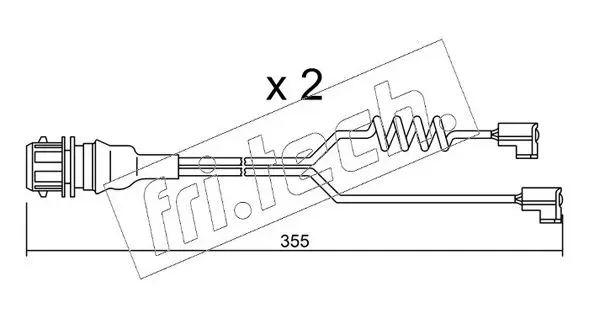 Handler.Part Warning contact, brake pad wear fri.tech. SU181K 1