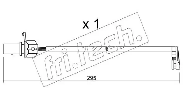 Handler.Part Warning contact, brake pad wear fri.tech. SU224 1