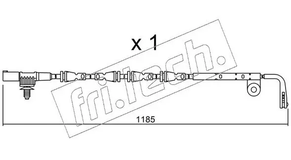 Handler.Part Warning contact, brake pad wear fri.tech. SU229 1