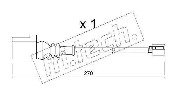 Handler.Part Warning contact, brake pad wear fri.tech. SU246 1