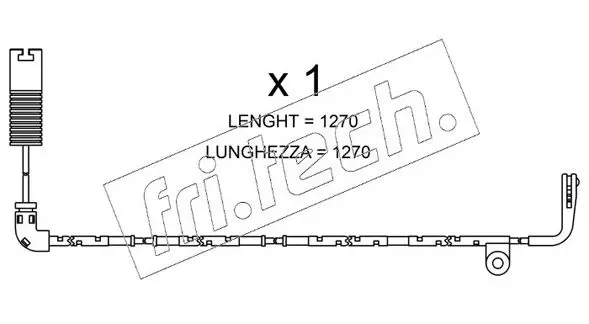 Handler.Part Warning contact, brake pad wear fri.tech. SU254 1