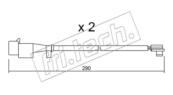 Handler.Part Warning contact, brake pad wear fri.tech. SU260K 1