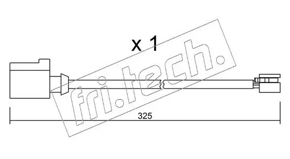 Handler.Part Warning contact, brake pad wear fri.tech. SU271 1