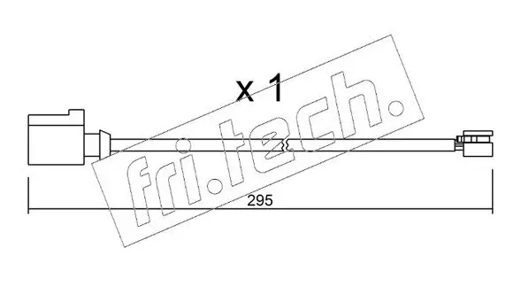 Handler.Part Warning contact, brake pad wear fri.tech. SU273 1