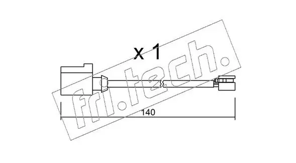 Handler.Part Warning contact, brake pad wear fri.tech. SU274 1