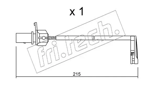 Handler.Part Warning contact, brake pad wear fri.tech. SU291 1