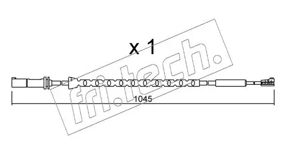 Handler.Part Warning contact, brake pad wear fri.tech. SU310 1