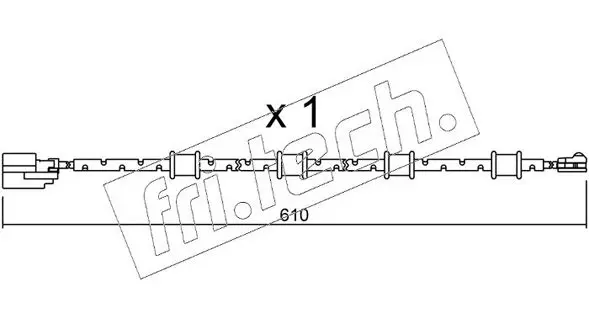 Handler.Part Warning contact, brake pad wear fri.tech. SU321 1