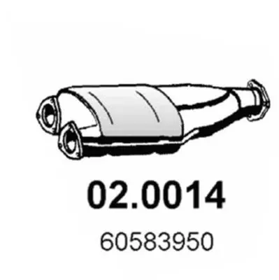 Handler.Part Catalytic converter ASSO 020014 1