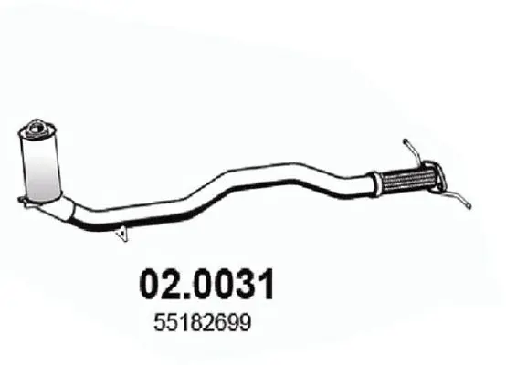 Handler.Part Catalytic converter ASSO 020031 1