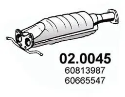 Handler.Part Catalytic converter ASSO 020045 1