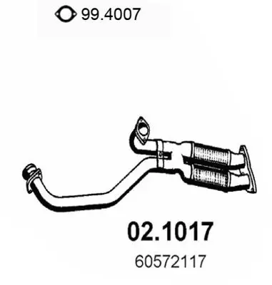 Handler.Part Exhaust pipe ASSO 021017 1