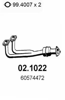 Handler.Part Exhaust pipe ASSO 021022 1