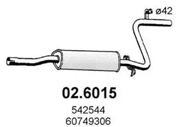 Handler.Part Middle silencer ASSO 026015 1