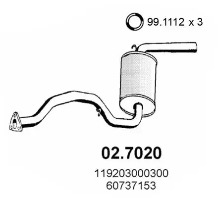 Handler.Part End silencer ASSO 027020 1