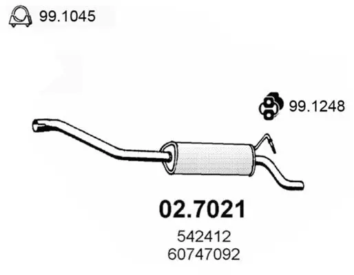 Handler.Part End silencer ASSO 027021 1