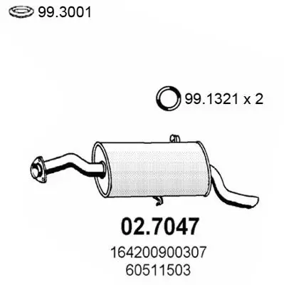 Handler.Part End silencer ASSO 027047 1