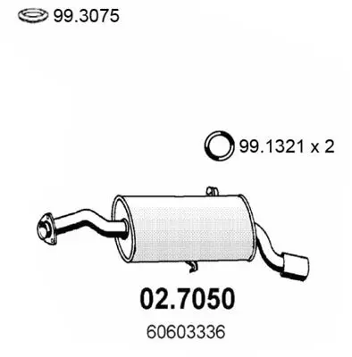 Handler.Part End silencer ASSO 027050 1