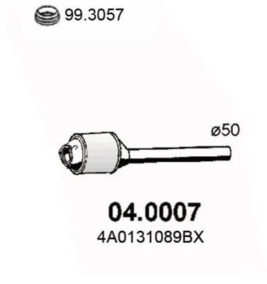 Handler.Part Catalytic converter ASSO 040007 1