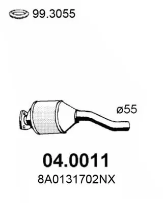 Handler.Part Catalytic converter ASSO 040011 1