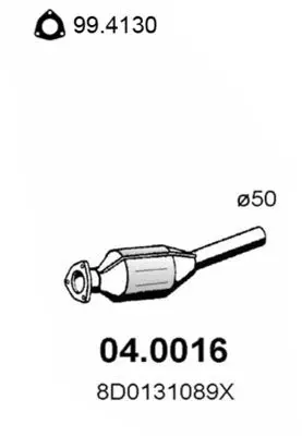 Handler.Part Catalytic converter ASSO 040016 1