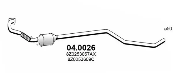 Handler.Part Catalytic converter ASSO 040026 1