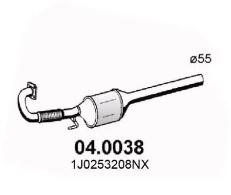 Handler.Part Catalytic converter ASSO 040038 1