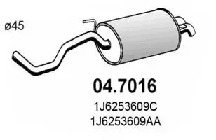 Handler.Part End silencer ASSO 047016 1