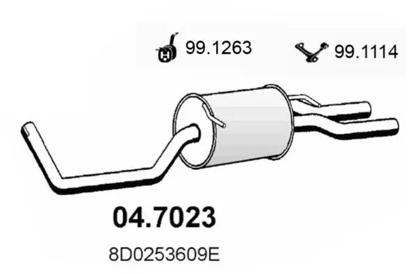 Handler.Part End silencer ASSO 047023 1