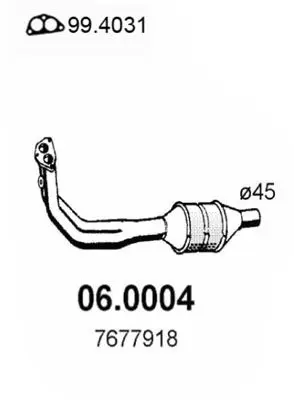 Handler.Part Catalytic converter ASSO 060004 1